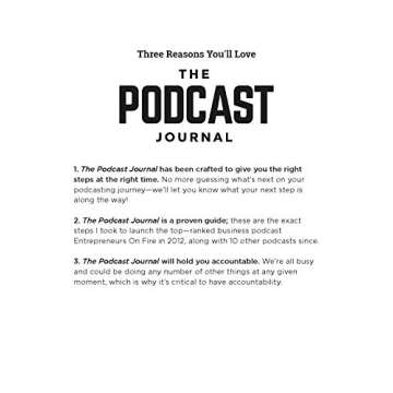 The Podcast Journal, Deluxe Softcover and Non-Dated Step-by-Step Guide, Daily Planner from Idea to Launch in 50 Days! Organizer with Exclusive Bonus