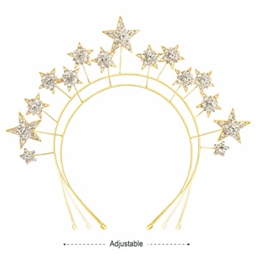 Coucoland Star Halo Crown Headband for All Occasions