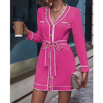 Shop Pink Queen Bodycon Knitted Dress for All Occasions