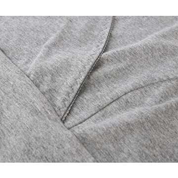 Nursing Maternity Top, ZUMIY Pregnant Breastfeeding Shirt, Women's Cotton V Neck Ruched Waist Double Layered Summer Tank, Black+grey/2-pk, Large