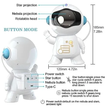 Astronaut Galaxy Star Projector for Relaxing Ambiance