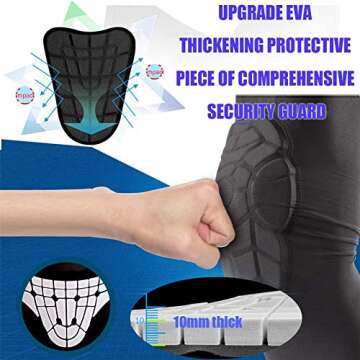 TUOY Kids Padded Compression Elbow Knee Pads for Sports