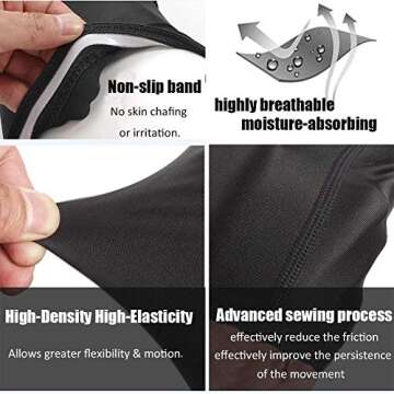 TUOY Kids Padded Compression Elbow Knee Pads for Sports