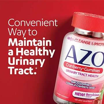 AZO Cranberry Urinary Tract Health Gummies - 72 Natural Softgels