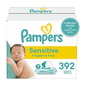 Pampers Sensitive Baby Wipes 392 Count: Gentle Care for Your Baby