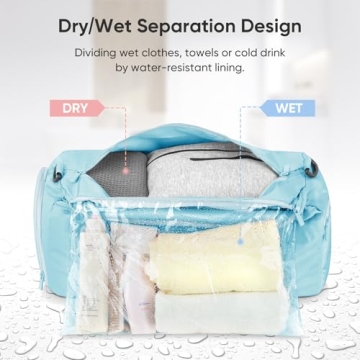 BALEINE Waterproof Gym Duffel Bag for All Activities