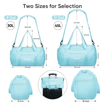 BALEINE Waterproof Gym Duffel Bag for All Activities