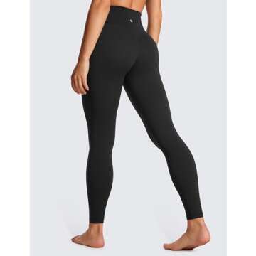 CRZ YOGA Women's Butterluxe Crossover High Waist Workout Leggings - Luxurious Comfort in Style