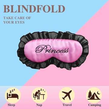 EleCharm Soft Silk Comfortable Sleep Eye Mask Pretty Lace Princess Good Sleep Eyeshade Eye Cover