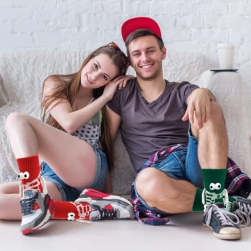 Funny Magnetic Christmas Socks for Couples & Friends