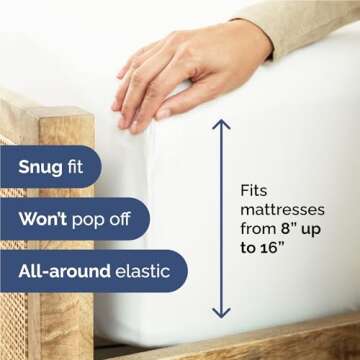 Full Size 4 Piece Sheet Set - Comfy Breathable & Cooling Bed Sheets Set - Hotel Luxury Bedding for Women, Men, Kids & Teens - Deep Pockets, Easy Secure Fit, Soft and Wrinkle Free - Oeko-Tex - White