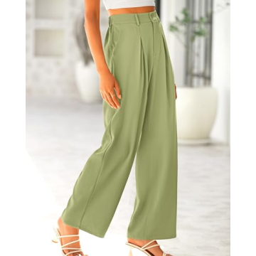 BTFBM Women High Waist Wide Leg Palazzo Pants with Pockets