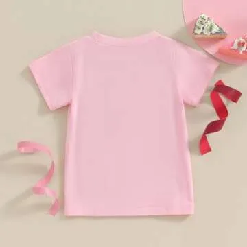 6th Birthday Shirt Girl Short Sleeve SIX Year Old Birthday Shirt Sixth Birthday Letter Chenille Patches Shirt