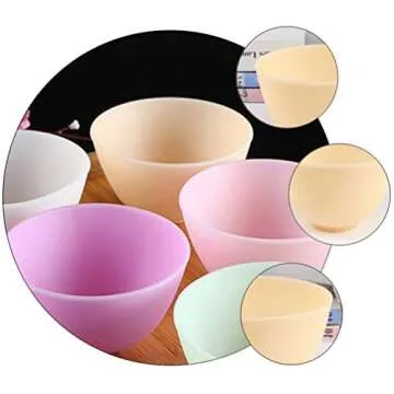 3Pcs Silicone Facial Mixing Bowls for Beauty and Cooking