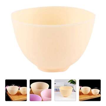 3Pcs Silicone Facial Mixing Bowls for Beauty and Cooking