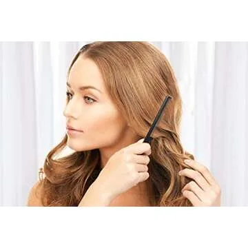 SOURCE KING Rat Tail Combs Pack of 2 - Heat Resistant, Anti Static Foiling Comb with Stainless Steel Pintail for Styling of All Hair Types (Black)