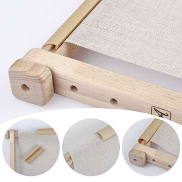 Arabeska Cross Stitch Scroll Frame - Eco-Friendly Design