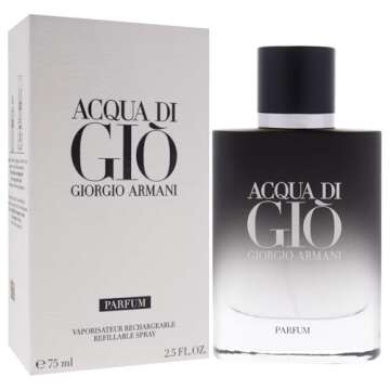 Acqua Di Gio by Giorgio Armani for Men - 2.5 oz Parfum Spray (Refillable)
