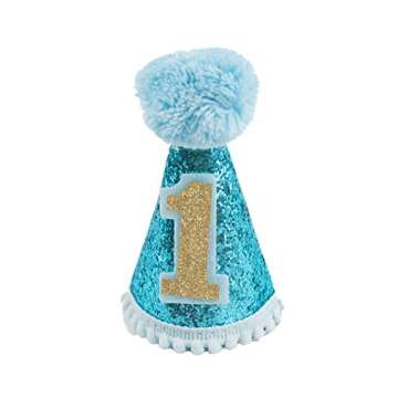 PET SHOW Blue Small Dog Birthday Party Hat - Adjustable, Stylish, for All Small Pets