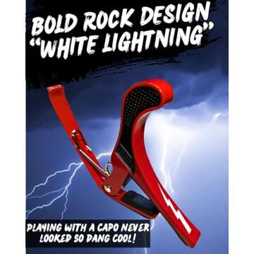 Guitar Capo for Acoustic and Electric Guitars - Guitar Accessory to Instantly Change Key & Chord - Q...