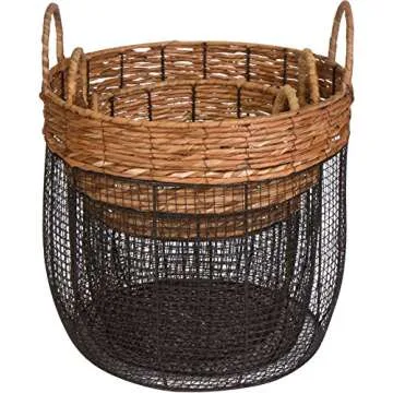 Oval Wire Tall Baskets Set | Unique Home Decor Solution