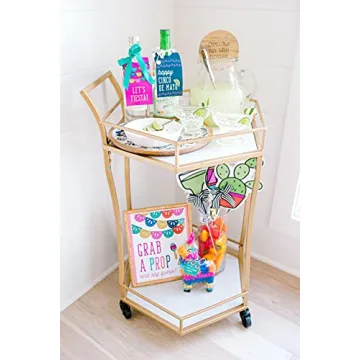 Mud Pie Glass Margarita Pitcher with Lid and Spoon Serving Set