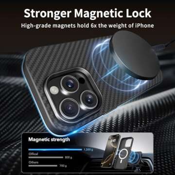 X-level iPhone 16 Pro Max Case - Slim Carbon Fiber MagSafe Compatible