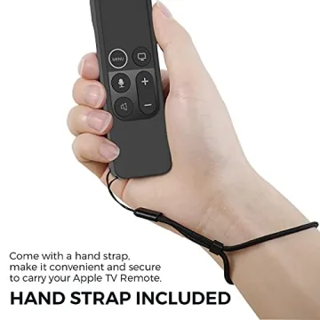 Apple TV Remote Case with AirTag Holder Anti-Slip Silicone Cover