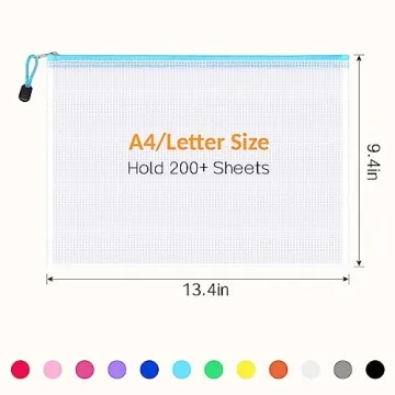 Organize with Sooez Mesh Zipper Pouch Set - 24 Pack,