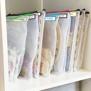 Organize with Sooez Mesh Zipper Pouch Set - 24 Pack,