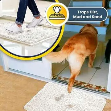 Muddy Mat Highly Absorbent Microfiber Door Mat and Rug