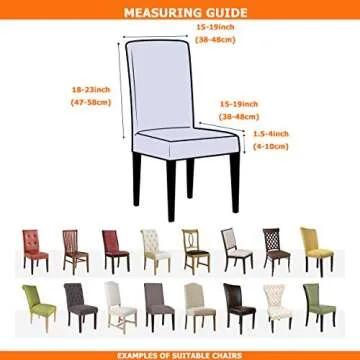 Lalluxy Velvet Chair Slipcovers for Dining Room Stretchy Super Soft Parson Chair Seat Covers Chair Protectors for Party Pet Protection (Set of 2, Twilight Blue)