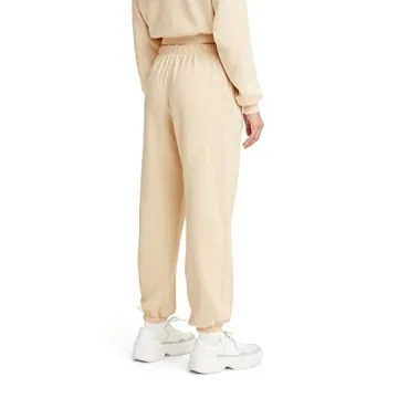 Levi's Women's Laundry Dry Sweatpants, Angora-Natural, Small