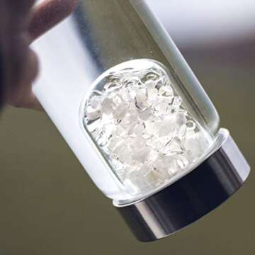 VitaJuwel ViA Luna Crystal Water Bottle with Moonstone