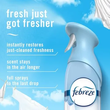 Febreze Air Mist Odor Fighting Spray, 6 Pack Linen & Sky