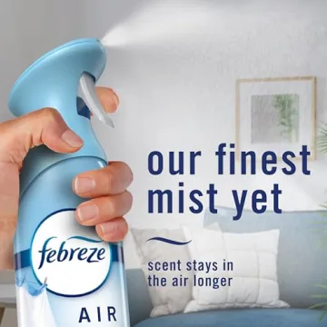 Febreze Air Mist Odor Fighting Spray, 6 Pack Linen & Sky
