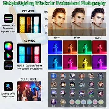 Weeylite S03 RGB LED Video Light, App Control Mini Pocket LED On-Camera Camcorder Light Portable Camera Lighting for Photography,CRI 95+ 2800-6800K Dimmable LED Video Panel Light for Pictures/Portrait