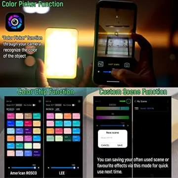 Weeylite S03 RGB LED Video Light, App Control Mini Pocket LED On-Camera Camcorder Light Portable Camera Lighting for Photography,CRI 95+ 2800-6800K Dimmable LED Video Panel Light for Pictures/Portrait