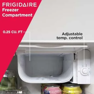Frigidaire EFR176 Retro Compact Fridge with Chiller Mini Refrigerator with Built-in Bottle Opener for Office, Bedroom, Dorm Room or Cabin, 1.6 cu ft 16" D x 18" W x 18.5" H, Blue