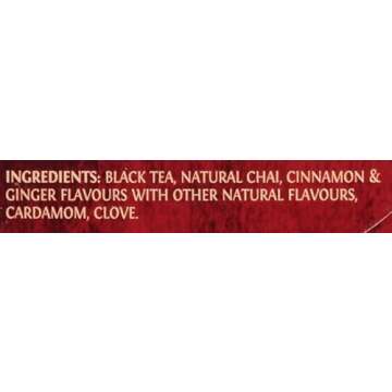 Twinings Chai Black Tea Individually Wrapped Bags, 20 Count (Pack of 6), Sweet, Savoury Spices, Caffeinated, Enjoy Hot or Iced | Packaging May Vary