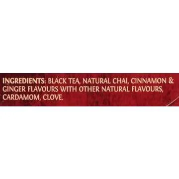 Twinings Chai Black Tea Individually Wrapped Bags, 20 Count (Pack of 6), Sweet, Savoury Spices, Caffeinated, Enjoy Hot or Iced | Packaging May Vary