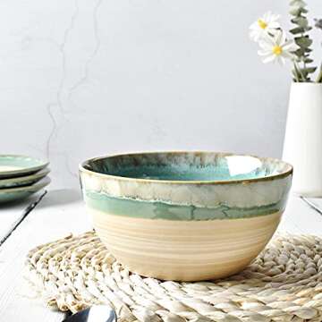 Bosmarlin 26 Oz Ceramic Soup Bowl Set for All Occasions