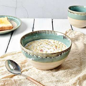 Bosmarlin 26 Oz Ceramic Soup Bowl Set for All Occasions