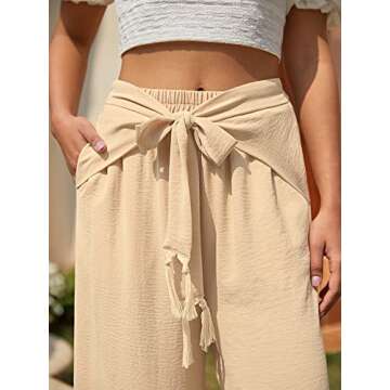 Miessial Women's Summer Palazzo Pants - Elegant & Comfy
