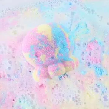 Colorful Octopus Bath Bombs with Surprise Toy Gift Set