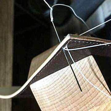 Colorful 284Yards Leather Sewing Waxed Thread-Practical Long Stitching Thread for Leather Craft DIY/Bookbinding/Shoe Repairing/Leather Projects