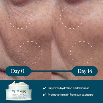 ELEMIS Pro-Collagen Marine Cream with SPF 30, Face Moisturizer with SPF, Moisturizer Face Cream, Hydrating Face Moisturizer for Dry Skin, Best Moisturizer for Aging Skin, Anti Aging Gel Moisturizer