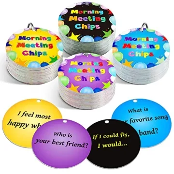 80 Pcs Morning Meeting Chips for Classroom Engagement and Social Skills