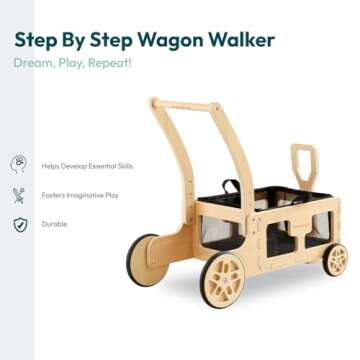 WONDERFOLD Step by Step Wagon Walker for Toddlers