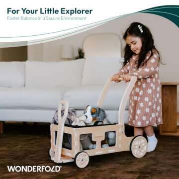 WONDERFOLD Step by Step Wagon Walker for Toddlers